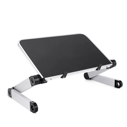 1 Unit Adjustable Folding Laptop Desk Portable for Bed Table Notebook Cooler Fan Stand Computer Table Lap Office Desk